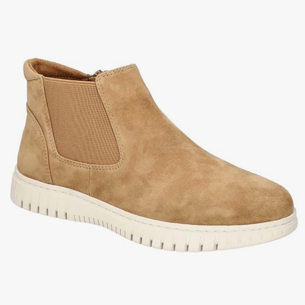 Genuine Leather Fashion Sneakers Bella Vita Women's KINGLY Cognac Suede
